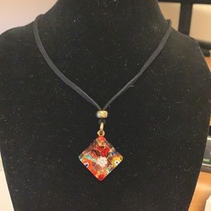 NWOT Italy Murano Glass necklace